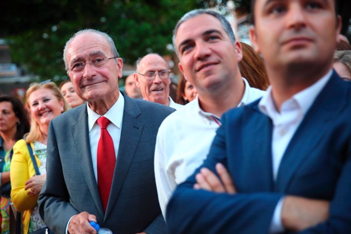 De la Torre, Bendodo y Mario Cortés en el fin de campaña 2015