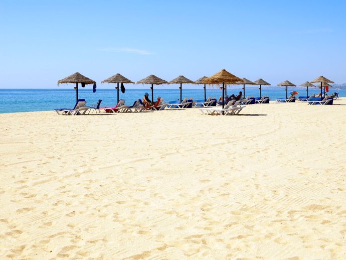 Playa de Algarve en Portugal