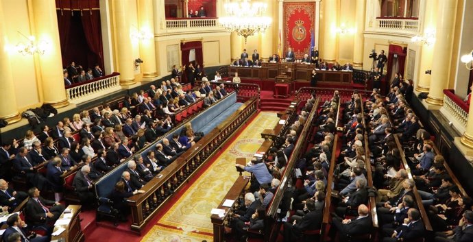 Pleno de constitución del Senado, hemiciclo antiguo, XI legislatura