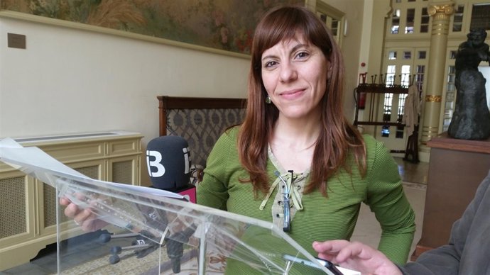 La portavoz de Podemos, Laura Camargo