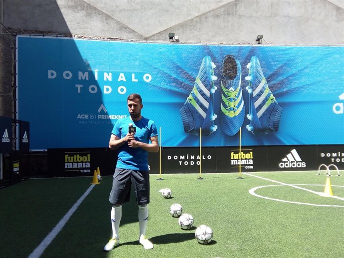 Jordi Alba en un acto de adidas