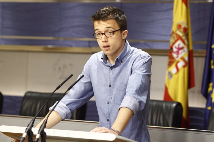 Rueda de prensa de Errejón en el Congreso