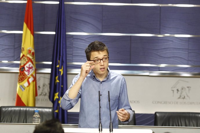 Rueda de prensa de Errejón en el Congreso