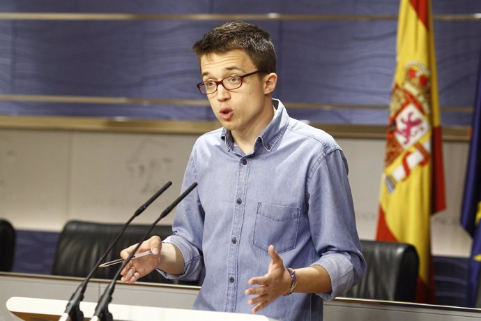 Rueda de prensa de Errejón en el Congreso