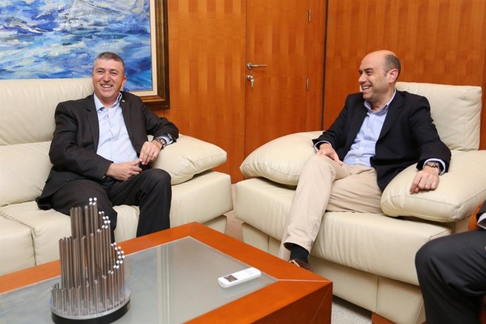 Climent y Echávarri en el despacho municipal este miércoles