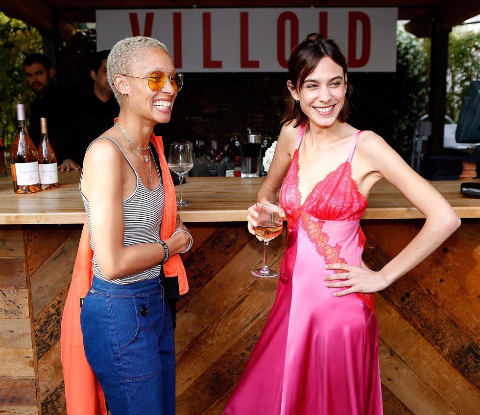 Attends the Villoid garden tea party hosted by Alexa Chung at the Hollywood Roos