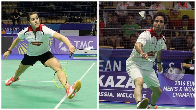 Carolina Marín y Pablo Abián 