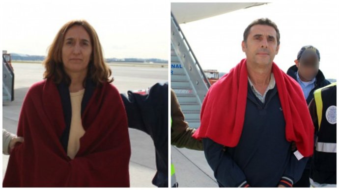 Los etarras Itziar Alberdi Uranga y Juan José Narváez Goñi