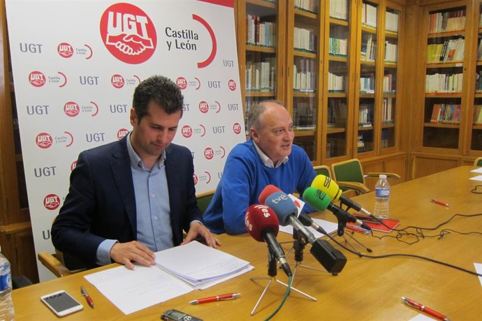 Tudanca y Temprano tras la reunión de las Ejecutivas de PSOE y UGT