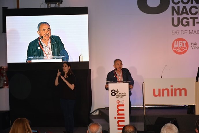 Álvarez en el VIII Congreso Nacional de UGT-PV