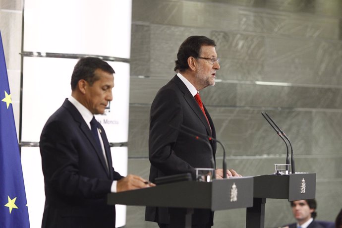 Mariano Rajoy y Ollanta Humala en la Moncloa