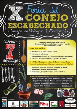 Cartel anunciador de la Feria del Conejo Escabechado. 