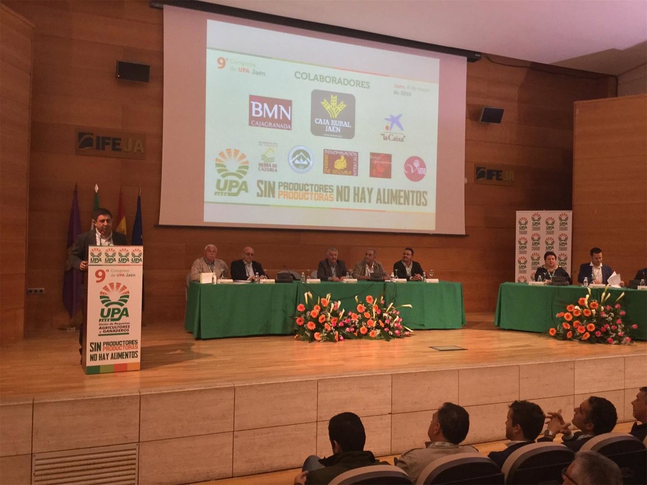 Intervención de Reyes en el Congreso de UPA-Jaén