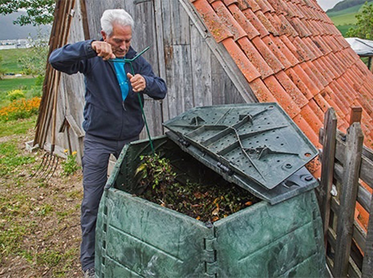 Compostaje doméstico.