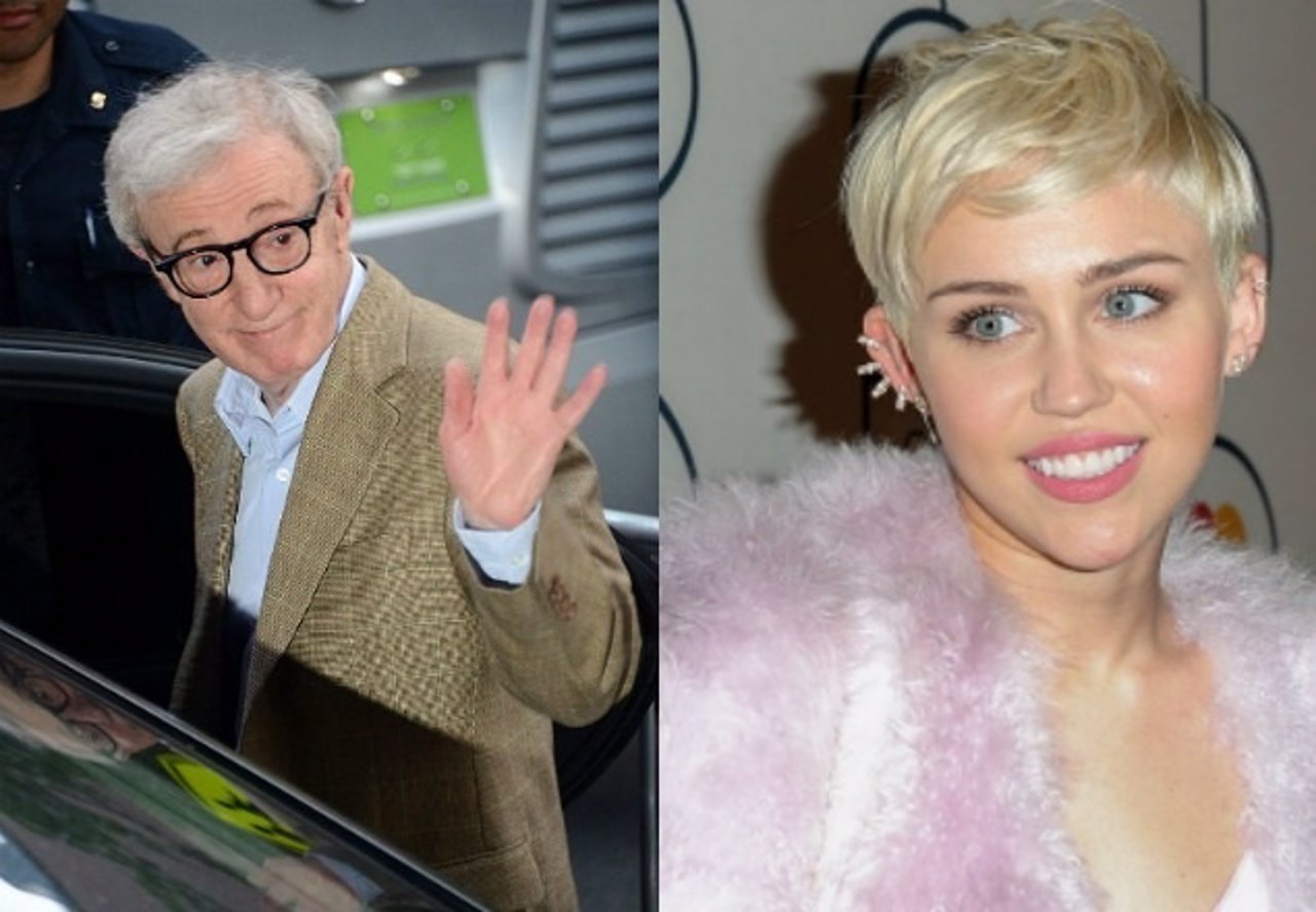 Woody Allen y Miley Cyrus