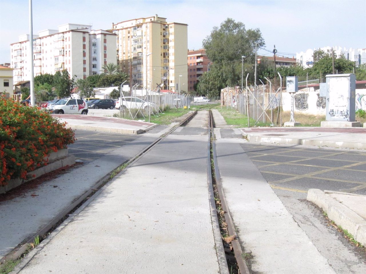 Vías tren Puerto de Málaga