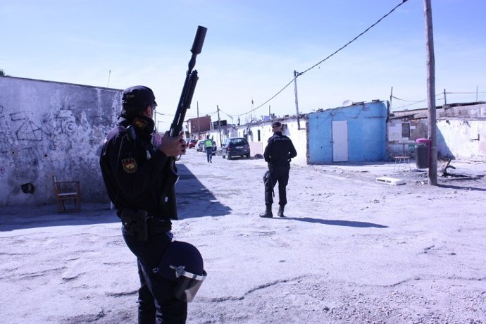 Operación policial contra el narcotráfico en Son Banya