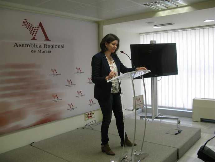 Choni Ludeña en rueda de prensa en la ASAMBLEA