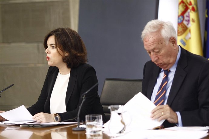 Soraya Sáenz de Santamaría y José Manuel García Margallo