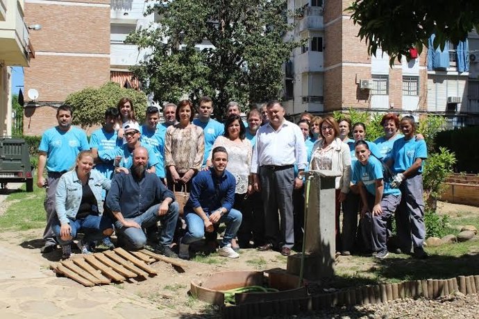 Zurera (centro) y Díaz (izda.) durante el encuentro mantenido