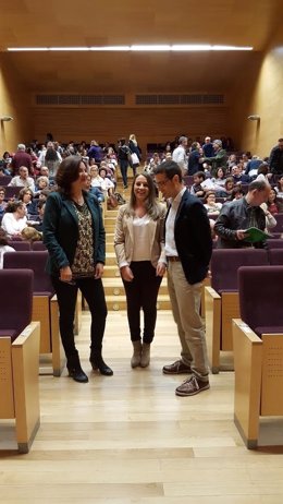 Ruiz (centro) junto a Gómez y Moyano en la inauguración de las jornadas