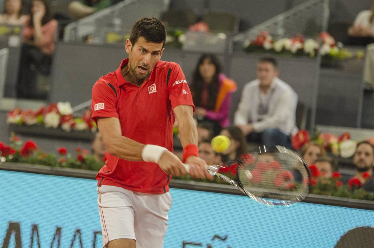 Novak Djokovic en el Mutua Madrid Open