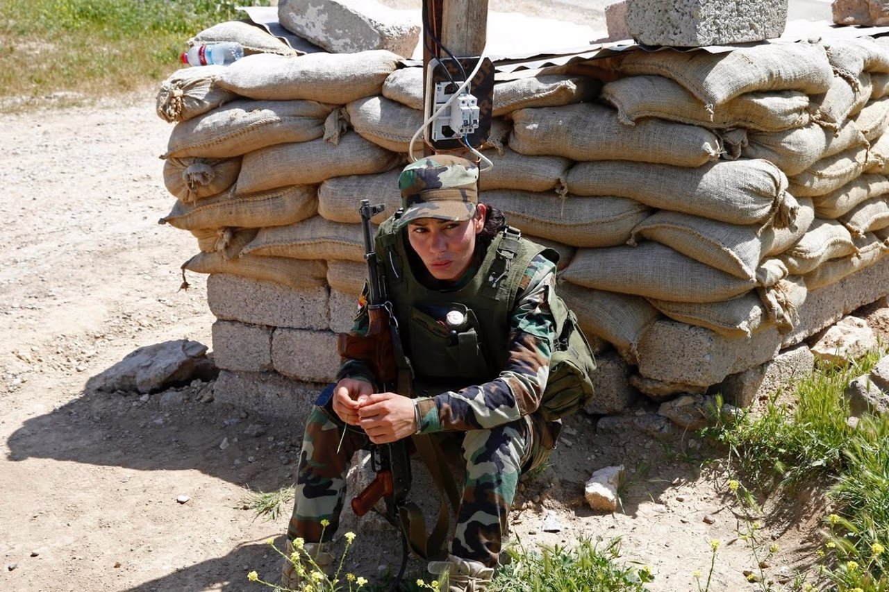 Comando femenino yazidí