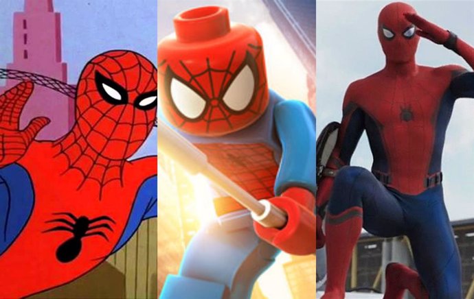 Collage versiones de Spiderman