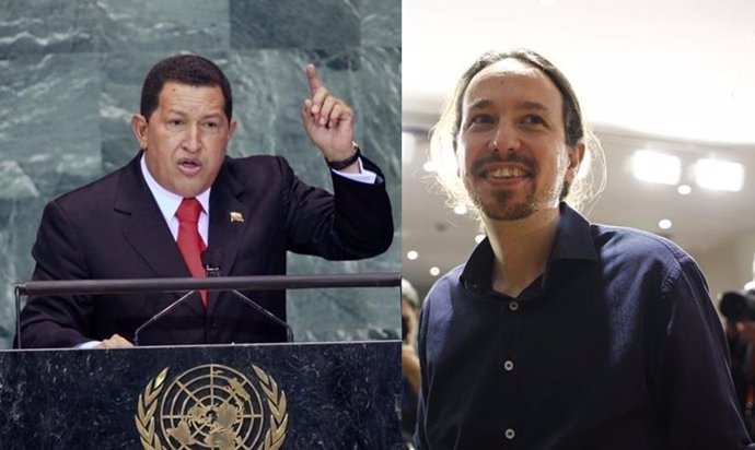 Hugo Chávez y Pablo Iglesias, Podemos 