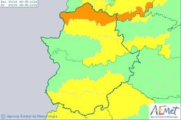 Alerta por lluvias en Extremadura