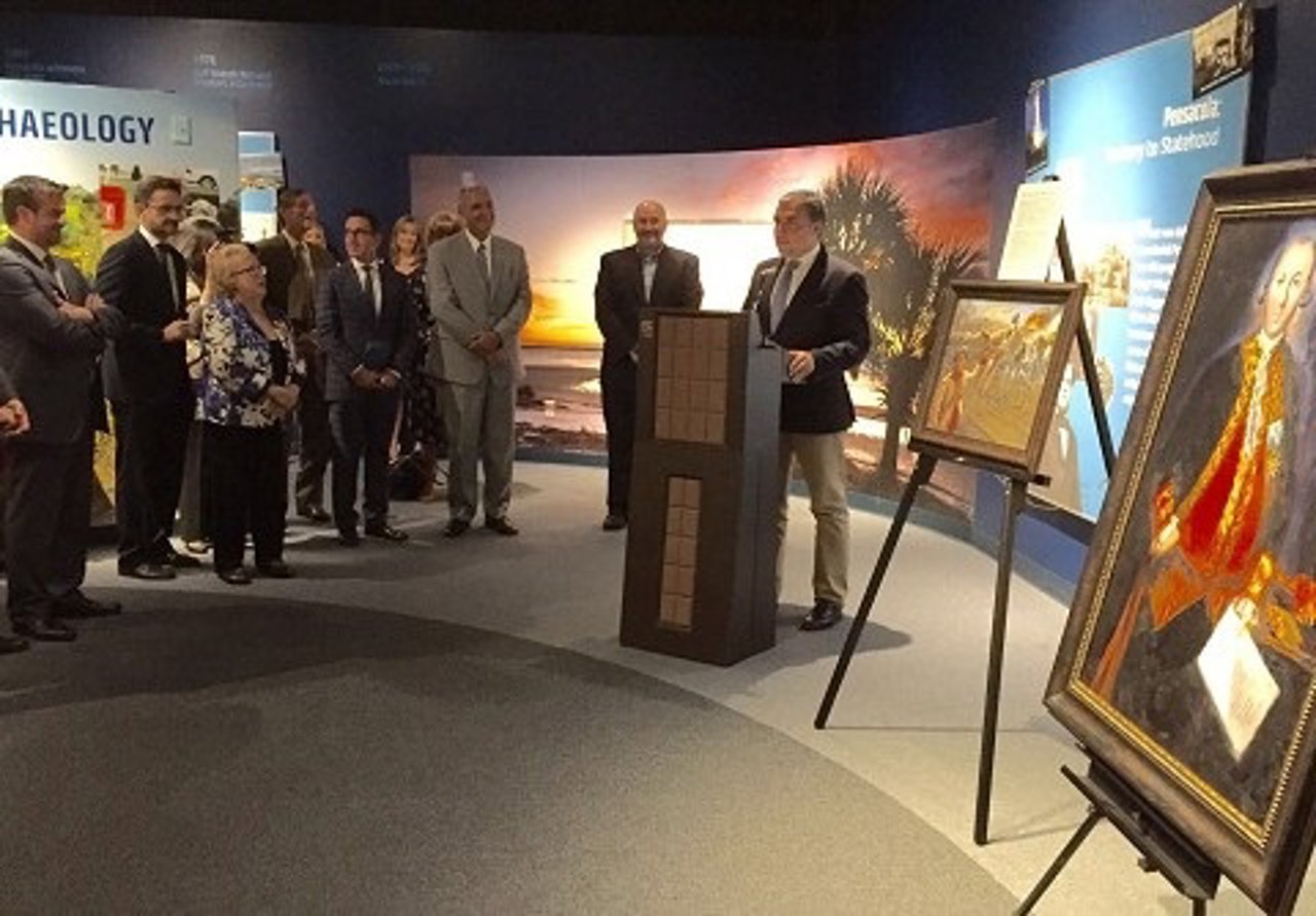 Bendodo en homenaje a Bernardo de Gálvez en Pensacola