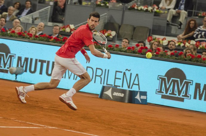 Novak Djokovic en el Mutua Madrid Open de 2016