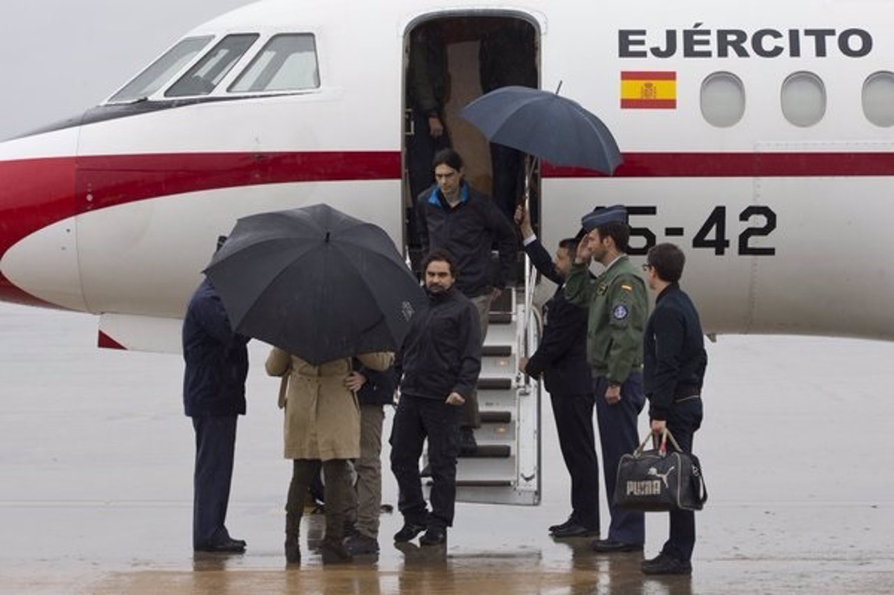 Los tres periodistas españoles liberados en Siria llegan a España
