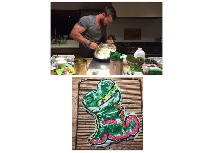 El otro 'superpoder' de Chris Hemsworth: La repostería por sus hijos