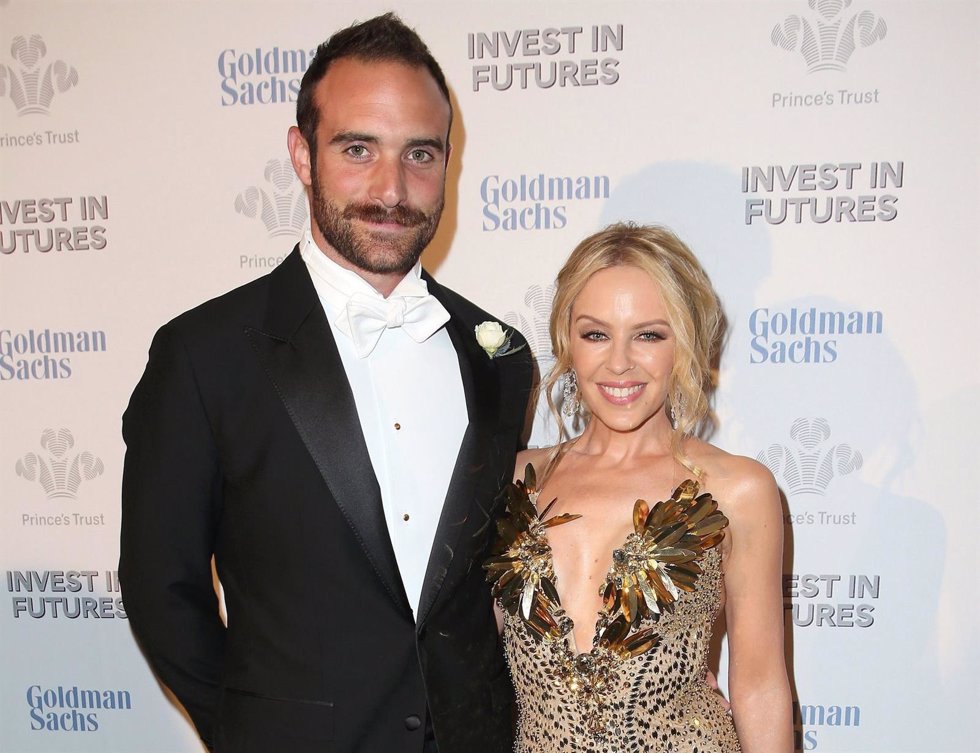 Kylie Minogue and Joshua Sasse attend a pre-dinner reception for the Prince's Tr