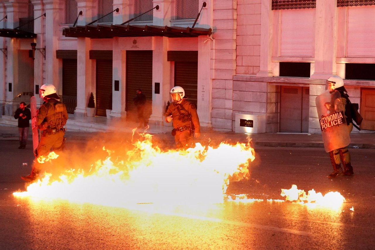 Protestas en Grecia mayo de 2016