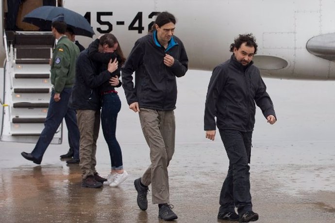 Llegan a España los periodistas liberados en Siria