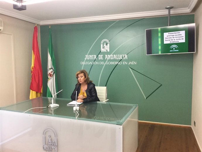 Teresa Vega durante la rueda de prensa