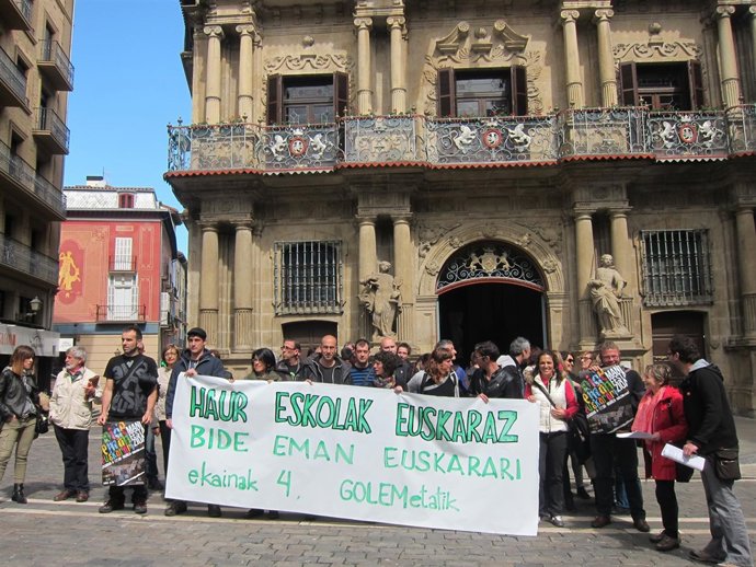 Rueda de prensa del Movimiento Social del Euskera.