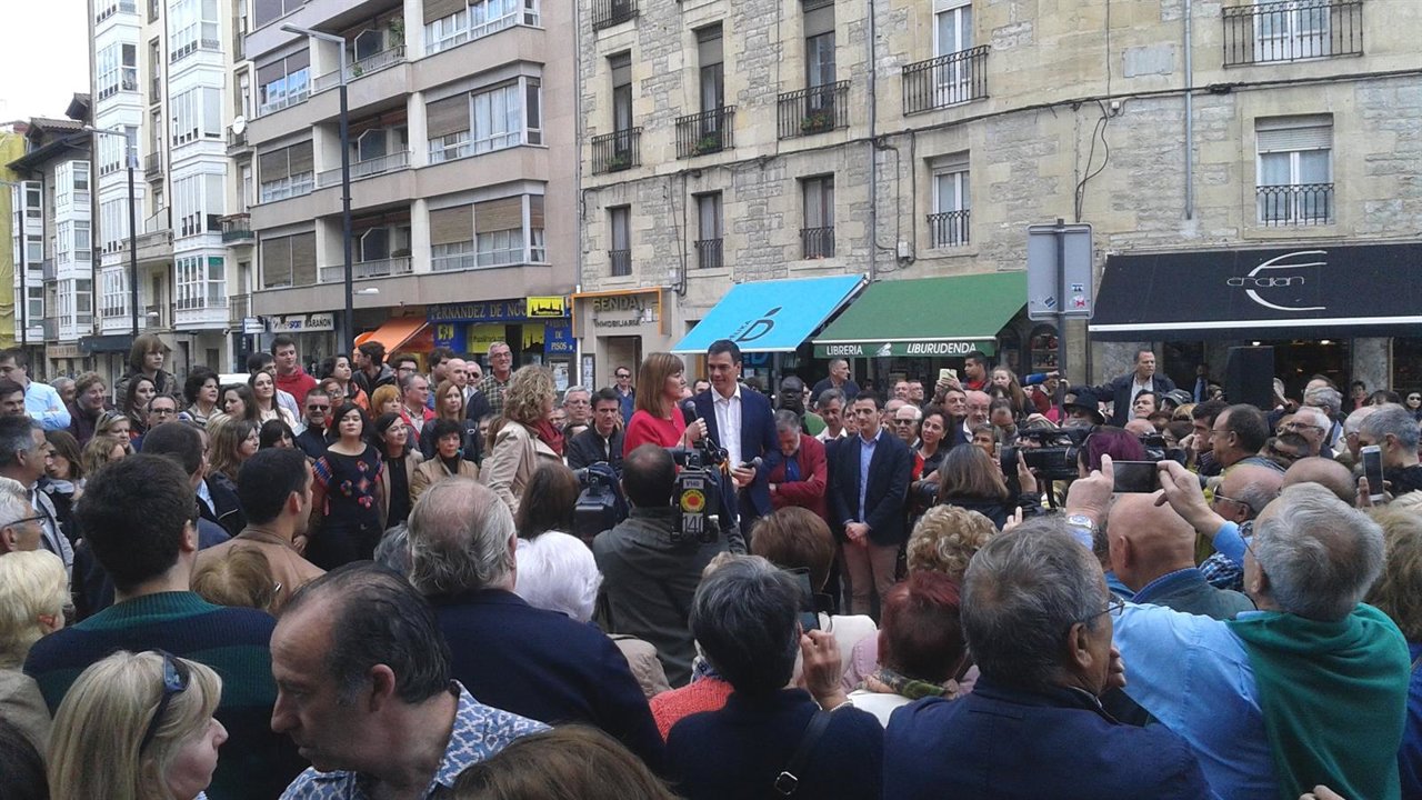 Pedro Sánchez en Vitoria