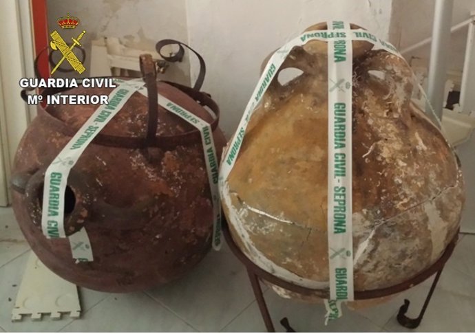 Las ánforas recuperadas