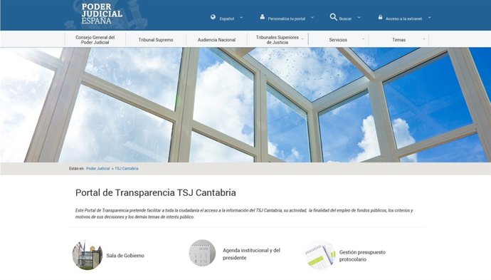 Portal de transparencia del TSJC