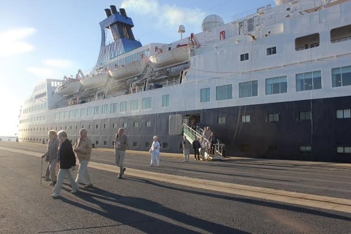 Cruceristas en Huelva. 