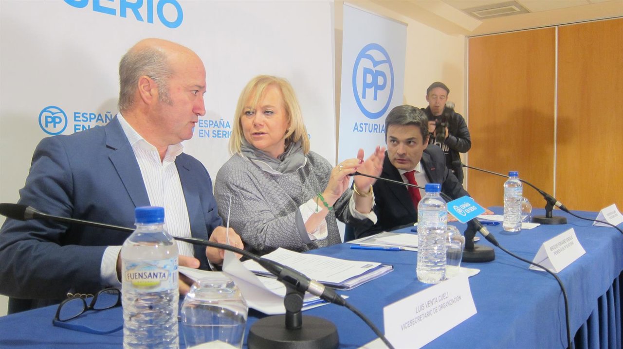 Luis Venta, Mercedes Fernández y Pedro de Rueda