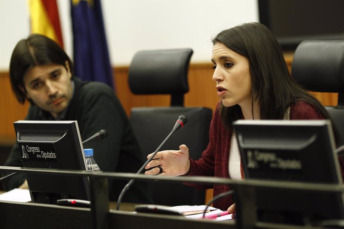 Rueda de prensa de Irene Montero en el Congreso