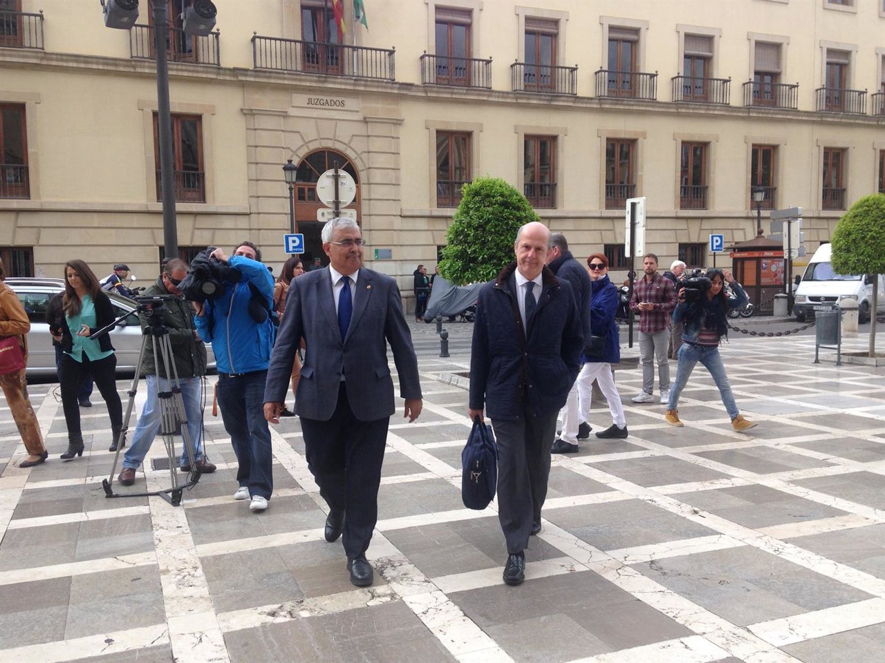 Antonio Ramírez de Arellano a su llegada al TSJA