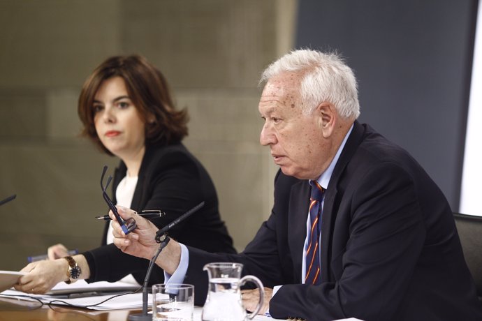 Soraya Sáenz de Santamaría y José Manuel García Margallo