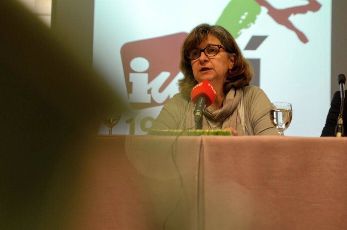 La eurodiputada de IU Paloma López presenta su candidatura a la Federal de IU