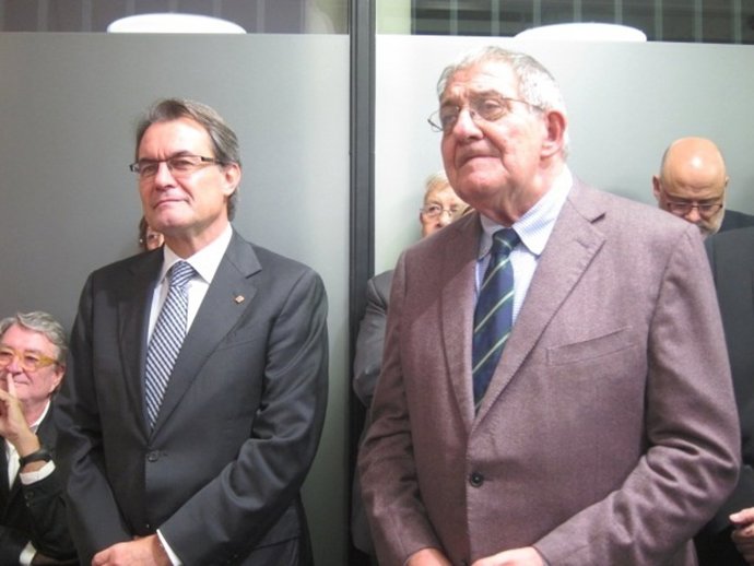 Artur Mas (pte.Generalitat) Joaquim Ferrer (pte.Catdem)