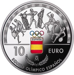 Moneda de plata sobre los Juegos Olímpicos de Río